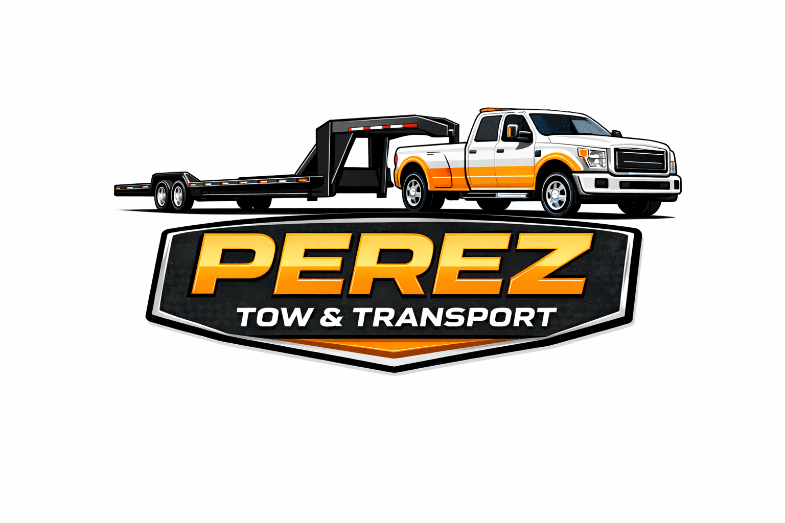 Perez Tow & Transport New Logo